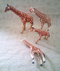 Lot Of 4 Schleich Animal Figures  Giraffes  2 Large  2 Small  Germany  2003