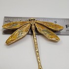 Jewelry Butterfly Brooch 18k Yellow Gold 22 Grams Translucent Enamel 7 5 X 8 Cm