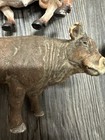 Lot Of 4 Schleich breyer Farm Animal Figures Angus Cow Bulls Horse Dairy Vtg