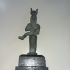 Authentic Ancient Egyptian   antiques Bronze Statue Goddess Isis Nursing Horus Bc