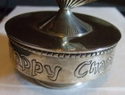Chanuka Dreidel Silverplate Judaica Plays Dreidel Song Vtg