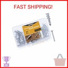 Kurui  8 Zinc Self-drilling Drywall Anchors  60pcs Hollow Metal Wall Anchors And