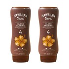 Hawaiian Tropic Island Sunscreen Tanning Lotion  Spf 4  Vegan  Twin Pack