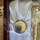 Stephan Baby Engraved  my First Tooth     my First Curl  Keepsake Set Silver