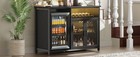 Wine Bar Cabinet With Mini Frid Space  Bla Coffee Bar Cabinet And