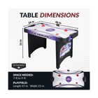 Hathaway Air Hockey Table For Kids And Adults Black blue 4-feet