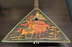 Vintage Russian Balalaika W  Hand Painted Beautiful Scene Moscow Music Souvenir