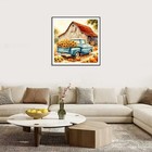 Truck On Farm Diamond Art Kits For Adults  5d Autumn Diamond Painting Kits For  