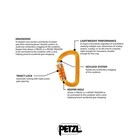 Triact Lock Lightweight D Shape Carabiner For Climbing And Mountaineering