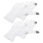 2 Pairs Sleeping Moisturizing Gloves Touch Screen For Lotion Cotton