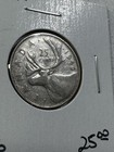 1946 Canada 25 Cents Silver Coin