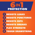 Strong Large Trash Bags  Black  30 Gallon  14 Count