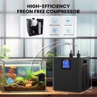 300l 1 3 Hp Aquarium Chiller Water Chiller Hydroponic Tank Cooler With Remote