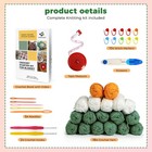 Crochet Blanket Kit For Beginners  Easy Granny Square Crochet Kit For Adults wit