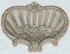 Cast Iron Soap Dish Vintage Shell Style Farmhouse Bathroom Decor Rustic Tray 