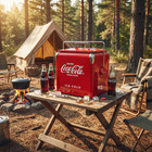 Coca-cola 13l Retro Metal Cooler Fits 18 Cans - Best Winter Gift For Men   Decor