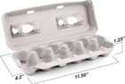 Egg Cartonsnatural Pulp Egg Cartons Bulk Blank 12 Eggs Per Carton 20 Pack Strong