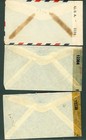 Costa Rica Sel Of 3 Diff Wwii Censored Airmail Rated Covers To Usa