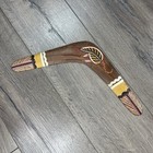 Vintage Wooden Boomerang Queensland Native Creations Torres Strait Islanders 14   