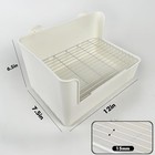 Yuoaes Large Rabbit Litter Box Bunny Potty Training Corner Litter Pan Comes W   
