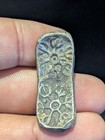    india     Ancient Gandhara Janapada Authentic Old 600 B c Silver Coin Bent Bar