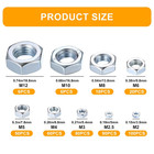 Metric Hex Nuts Assortment Kit  430 Pcs Stainless Steel Hex Nuts Set  Hex Hardwa