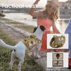 Tactical Dog Training Harness Outdoor Working Vest Adjustable Military Molle    