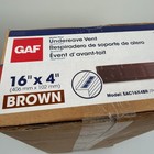 Gaf Undereave Vent Soffit Aluminum Brown 16 X 4  Master Flow Eac16x4br  36 Pack 