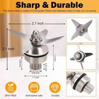 1 6 12pcs Wet Blender Blade Assembly104675 104675b Fit For Vitamix 64oz 32oz