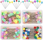 400 Straight Pins Flat Head Sewing Pins Stainless Steel Quilting Pins With