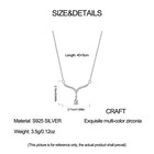 Kunsir 925 Sterling Silver Teardrop Pendant Necklace  Minimalist Dainty Jewelry