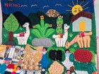 Vtg Arpillera Peruvian Folk Art Tapestry Textile Mini Baskets Dolls More Peru A 