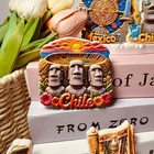 Chile Moai Statue Easter Island Fridge Magnet Refrigerator Home Resin Souvenir