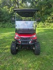 Brand New Sdlanch Hq100 6-seat Electric Golf Cart Lifted Red Custom Diamond Leat