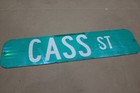 Authentic Road Sign Cass St Real Street Vintage Retired Sign Antique