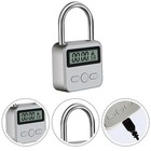 Timing Padlock Metal Timer Lock 99 Hours Max Digital Electronic Heavy-duty