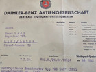 Mercedes-benz Wwii Ww2 Documents     Original Lot Of 3 Wartime Letters W  Stamps