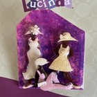 Nwt Vintage Woman Pins By Lucinda  W card 3 Women Wearing Hats  46