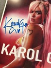 Karol G Hand Signed   Authenticated 11x17 Poster W  Coa - Free Shipping