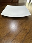 Set Of 2 Arcoroc Square White Dinner 10 1 2  Plates Opal Delice