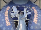 Mambobaby Baby Swim Float Air-free Canopy 3-24 Months Blue Safety Harness Upf50 