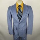 Vintage 60s 70s Corduroy Suit Men 40 Jacket 33 Pants Unhemmed Disco Nos Lee Wald