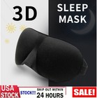 2pcs Travel 3d Eye Mask Adjustable Sleep Soft Padded Shade Cover Relax Blindfold