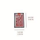 100  Plastic New Poker Size Good Playing Cards Excellent Red Free Shipping