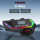 6 Riders Motorcycle Intercom 2000m Bluetooth5 2 Helmet Headset Hifi Music Fm Led
