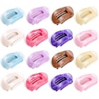 16 Pcs Non-slip Flat Hair Clips For Women   Girls  Durable Claw Hair Accessories