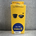 Sony Tele Conversion Lens Vcl-1437a   Wide Conversion Lens Vcl-0637a Set W  Case