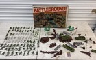 Vtg Marx Toys World War Ii Battleground Play Set Original Box 1980 Extra Pieces