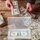 100x Clear Currency Sleeve Holders Storage Case Dollar Bills Money Protector Usa