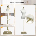 Female Dress Form Mannequin For Clothing Presentation Torse Body With Gold Stand